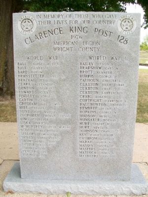 War Memorial (Front) image. Click for full size.