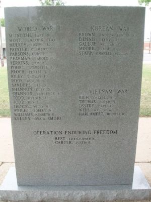 War Memorial (Back) image. Click for full size.