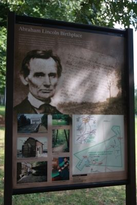 Abraham Lincoln Birthplace Marker image. Click for full size.