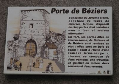 Porte de Bziers Marker image. Click for full size.