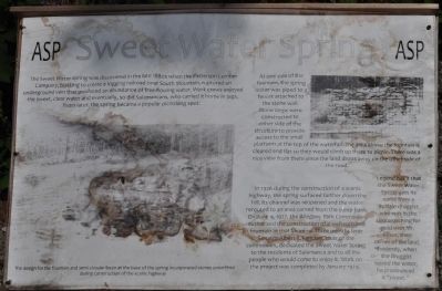 Sweet Water Spring Marker image. Click for full size.