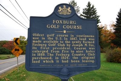 Foxburg Golf Course Marker image. Click for full size.