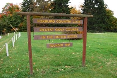 Foxburg Golf Course Information Sign image. Click for full size.