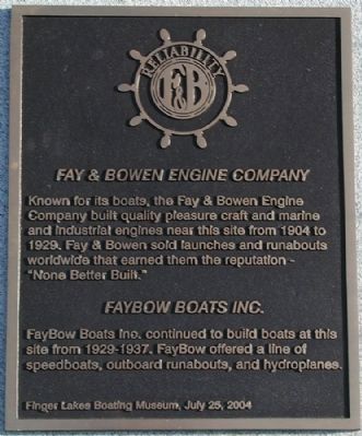 Fay & Bowen Engine Company Marker. Click for full size. Fay & Bowen Engine Company Marker image. Click for full size.