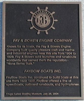 Fay & Bowen Engine Company Marker image. Click for full size.