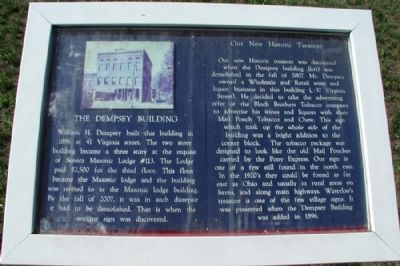 The Dempsey Building Marker image. Click for full size.