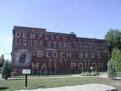 The Dempsey Building Marker and Advertisement image. Click for full size.