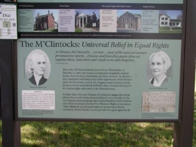 Women's Rights National Historic Park - M'Clintock House Marker image. Click for full size.