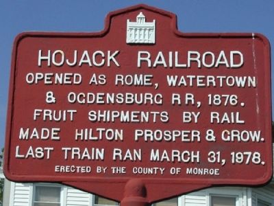 Hojack Railroad Marker image. Click for full size.