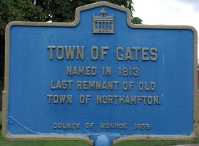 Town of Gates Marker image. Click for full size.