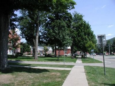 Ellicottville Town Hall and Square as seen facing East image. Click for full size.