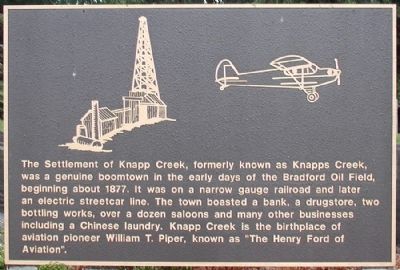 The Settlement of Knapp Creek Marker image. Click for full size.