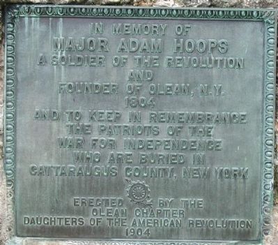 Major Adam Hoops Marker image. Click for full size.