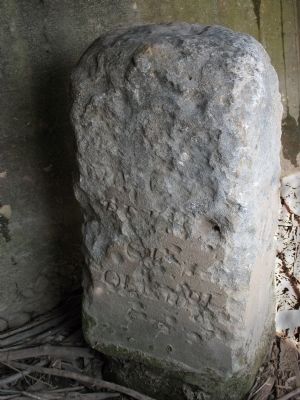 The south cornerstone of the District of Columbia. Click for full size. The south cornerstone of the District of Columbia image. Click for full size.