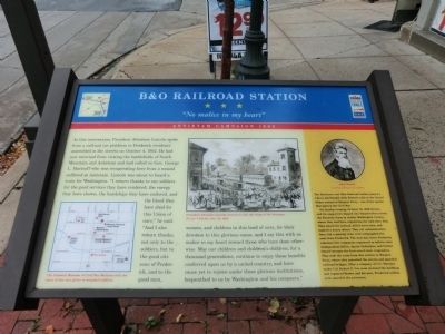 B & O Railroad Station Marker image. Click for full size.