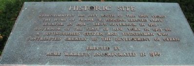 Historic SIte Marker image. Click for full size.