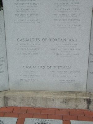 Allegany Veterans Memorial Marker - Detail image. Click for full size.