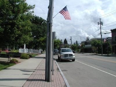 Allegany Veterans Memorial Marker as seen facing East image. Click for full size.