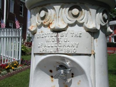 WCTU Fountain (Detail of Plaque) image. Click for full size.