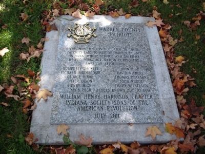 Warren County Patriots Marker image. Click for full size.
