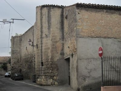 Outer wall of Le Chteau de larchevque image. Click for full size.