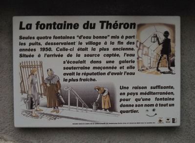 La fontaine du Thron Marker image. Click for full size.