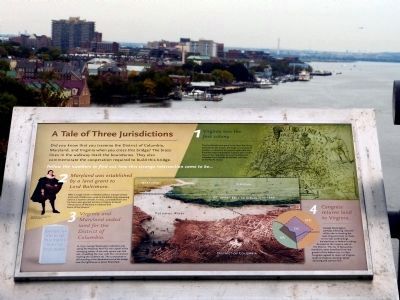 A Tale of Three Jurisdictions Marker. Click for full size. A Tale of Three Jurisdictions Marker image. Click for full size.