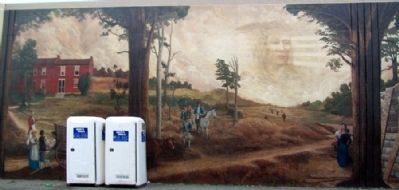The 1810 House and The 1812 Era Mural. Click for full size. The 1810 House and The 1812 Era Mural image. Click for full size.