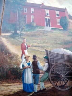 The 1810 House Mural Detail image. Click for full size.