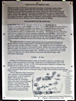 Camp Ford - Early Days as a Prison Camp Marker. Click for full size. Camp Ford - Early Days as a Prison Camp Marker image. Click for full size.