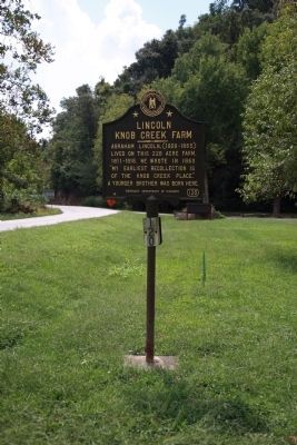 2012 Up-date - - Looking South <br> Lincoln Knob Creek Farm Marker image. Click for full size.