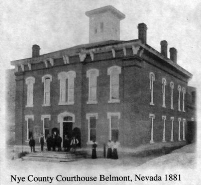 Nye County Courthouse at Belmont, Nevada image. Click for full size.