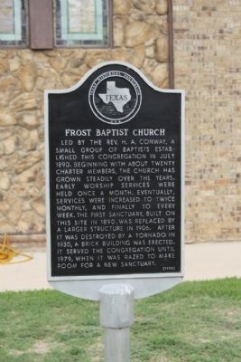 Frost Baptist Church Marker image. Click for full size.