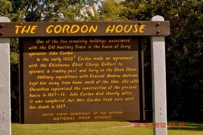 The Gordon House Marker image. Click for full size.