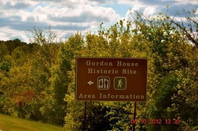 The Gordon House sign image. Click for full size.