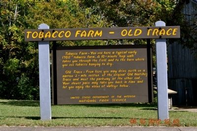 Tobacco Farm - Old Trace Marker image. Click for full size.