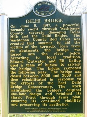 Delhi Bridge Marker side 2 image. Click for full size.
