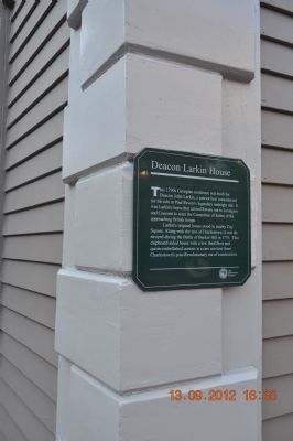 Deacon Larkin House Marker image. Click for full size.