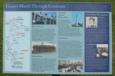 Grant's March Through Louisiana Marker image. Click for full size.