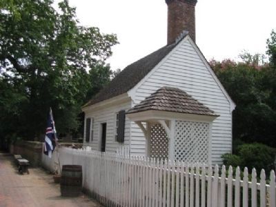 George Wythe House and Gardens outbuildings image. Click for full size.