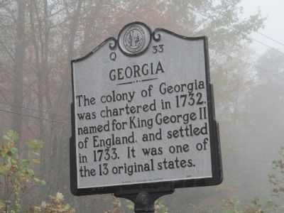 Georgia North Carolina Marker image. Click for full size.