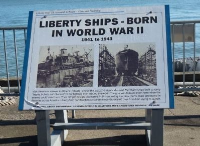 <i>Liberty Ship ‘SS Jeremiah O’Brien’ - Alive and Steaming</i> Marker image. Click for full size.