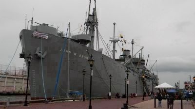 The SS <i>John W. Brown </i> at the Broadway Pier in Fells Point, Baltimore, MD. image. Click for full size.