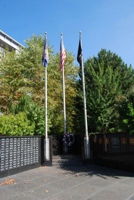 Korean War Veterans' Monument Flags image. Click for full size.