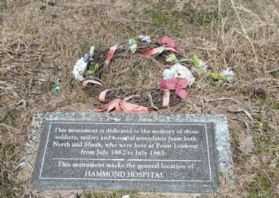Point Lookout-Hammond Hospital Marker image. Click for full size.