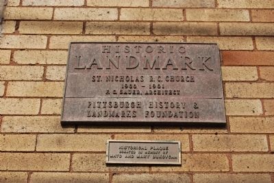 St. Nicholas Roman Catholic Church Marker image. Click for full size.