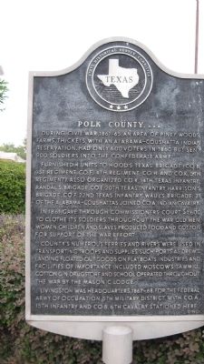 Polk County, C.S.A.. Marker image. Click for full size.