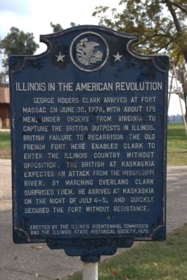 Illinois in the American Revolution Marker. Click for full size. Illinois in the American Revolution Marker image. Click for full size.