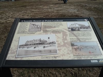 A Seaside Resort at Point Lookout Marker image. Click for full size.
