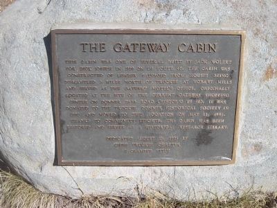 The Gateway Cabin Marker image. Click for full size.